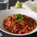 Side shot photo of my mixed bean chilli recipe