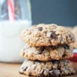 Vegan-Oatmeal-Chocolate-Chip-dairy free Cookies