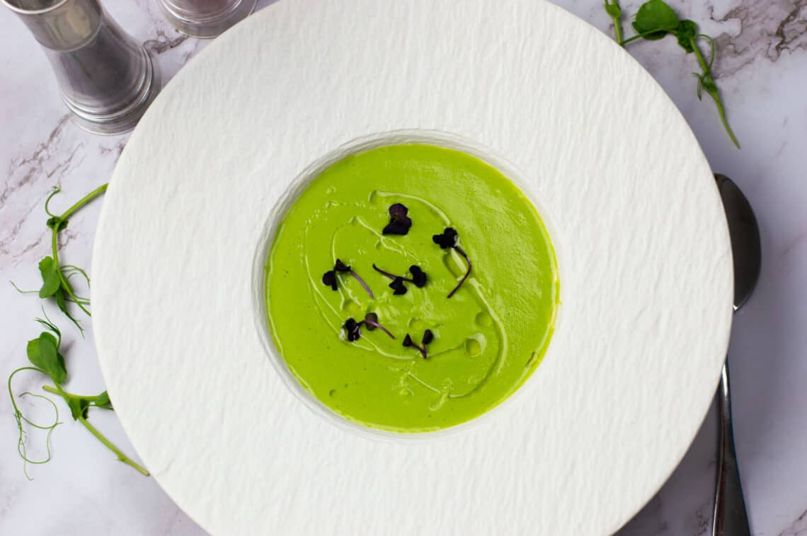 Pea Soup with White Truffle Oil - JackSlobodian