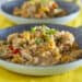 2 Gluten free chicken fried rice served in china bowls