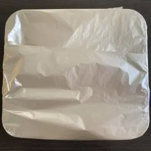 tin foiling the baking tray