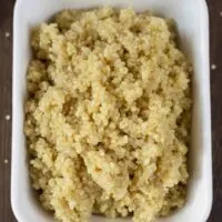 A batch of fluffy quinoa
