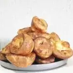 A plate full of Yorkshire puddings