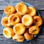 a plate of yorkshire puddings