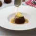 Sticky toffee pudding with spiced toffee sauce and ice cream
