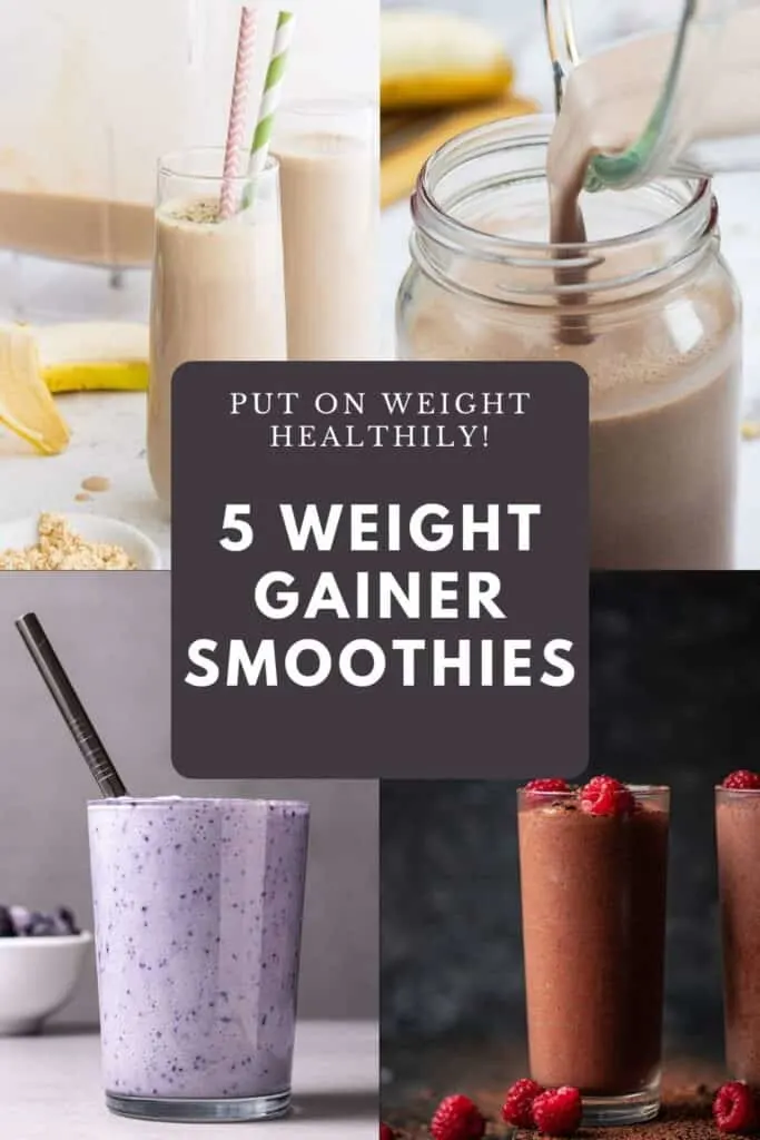 4 different smoothies for putting on weight
