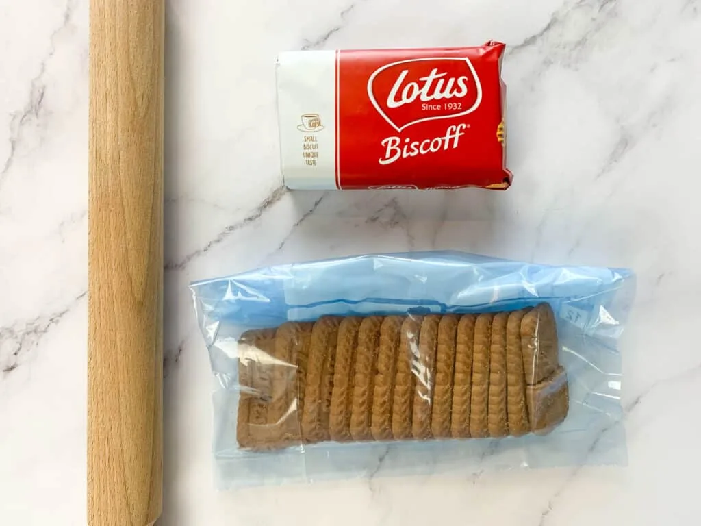 Half a packet of biscuits in a freezer bag