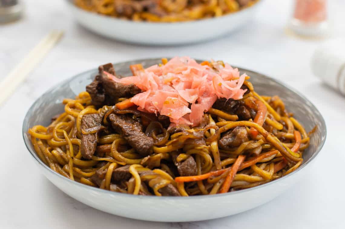 15-Minute Traditional Beef Yakisoba - JackSlobodian