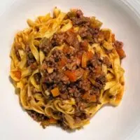 Ragù alla Bolognese in a bowl