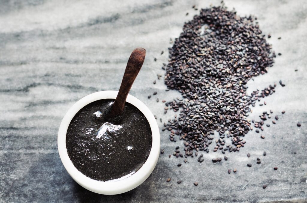 Nigella Seeds on a counter top