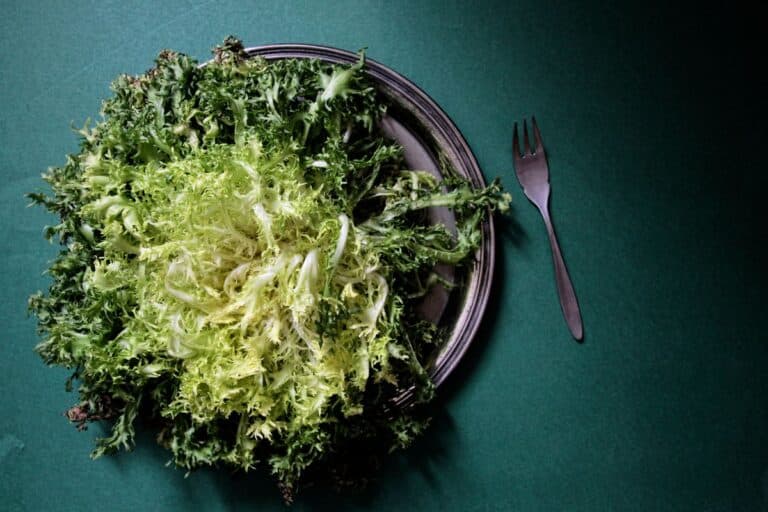 Escarole on a plate.