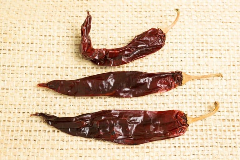 Guajillo Chili substitutes on a table.